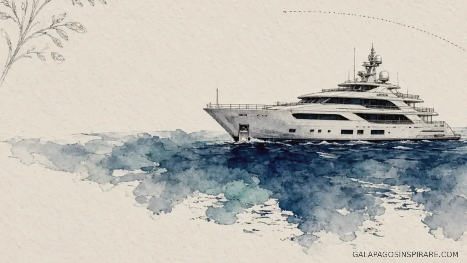 Naturalist sketch for galapagos 5 day cruise expedition route afternoon