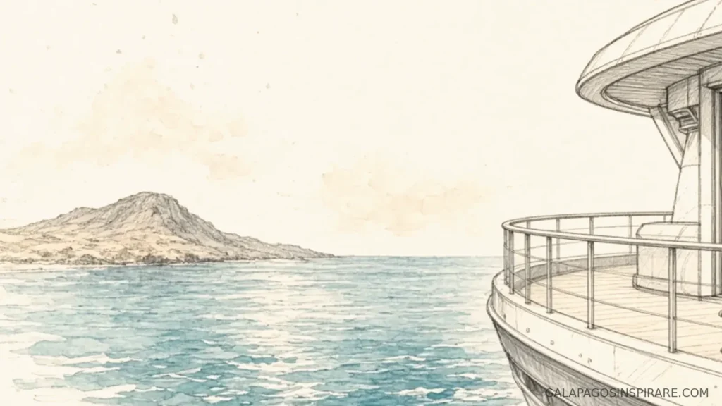 horizon galapagos trimaran balcony suite naturalist sketch sunrise
