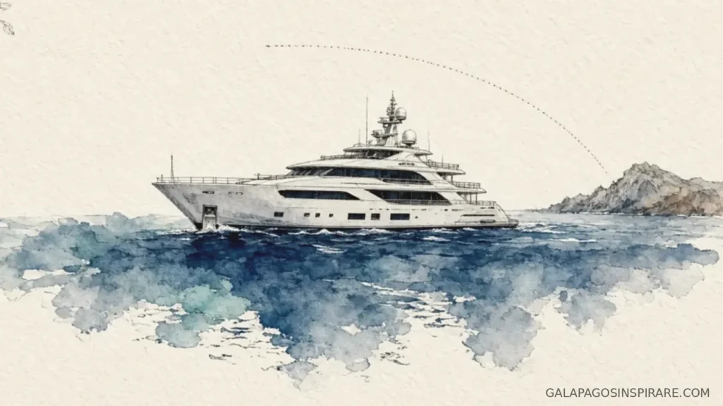 monserrat galapagos expedition route naturalist sketch sandy-beige late afternoon