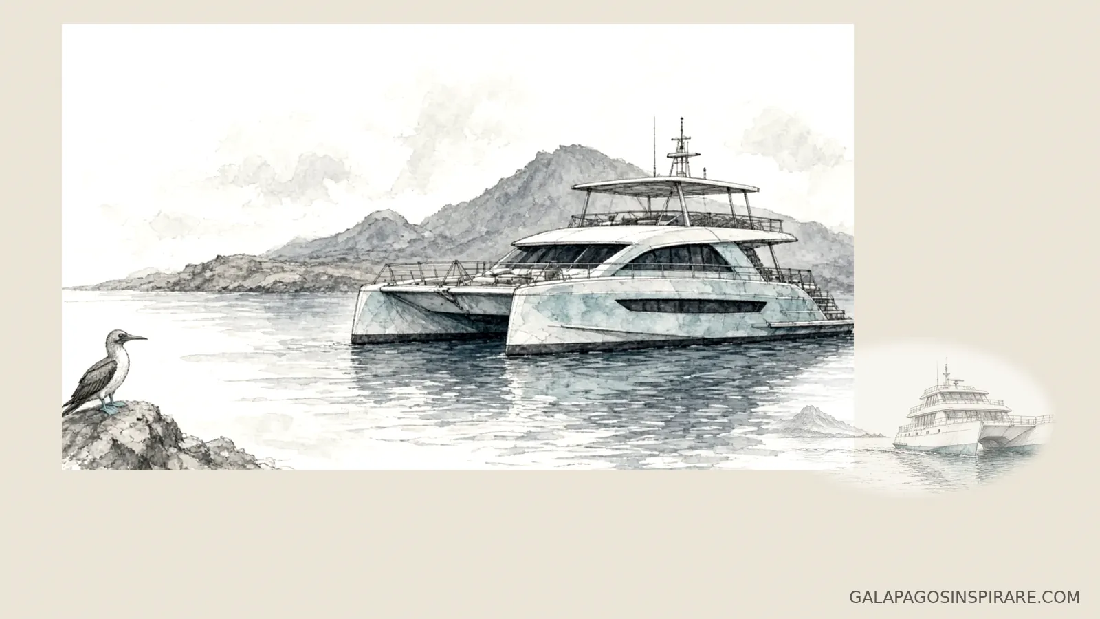 natural paradise galapagos wildlife and vessel naturalist sketch