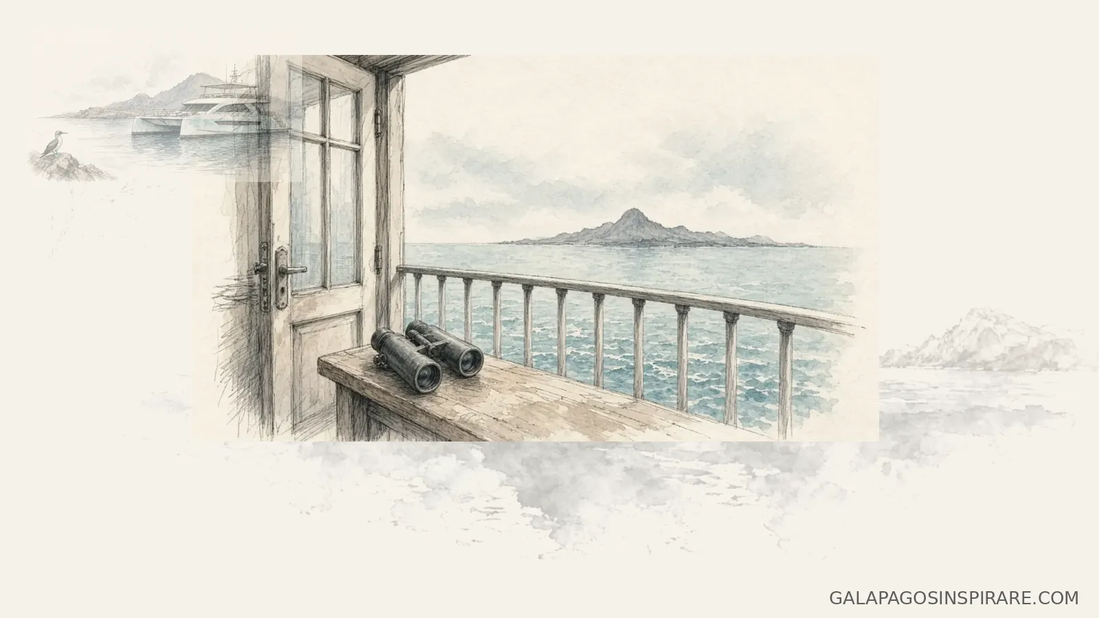 Naturalist sketch expedition view for origin silversea galapagos cruise guide