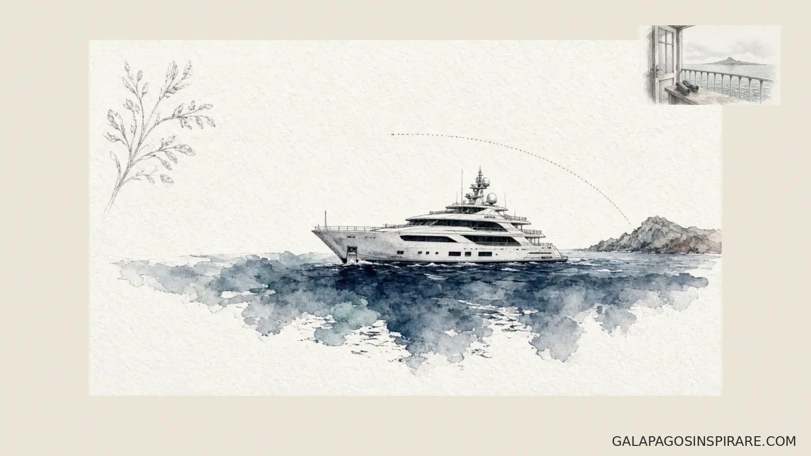 Naturalist sketch route map accent for sirius galapagos catamaran cruise guide