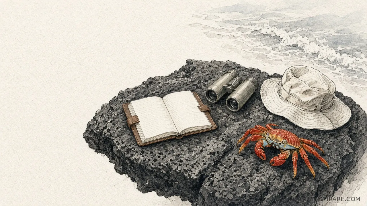 galapagos 4 day cruise field notebook crab naturalist sketch