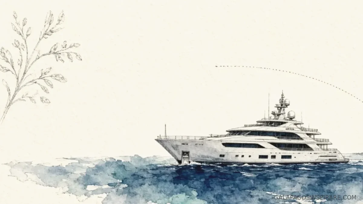 tribute galapagos yacht expedition route naturalist sketch warm morning